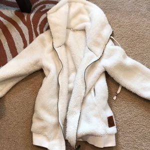 White Furry Jacket